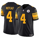 Men & Women & Youth Pittsburgh Steelers #4 DK Metcalf Black 2025 F.U.S.E. Color Rush Vapor Untouchable Limited Stitched Jersey,baseball caps,new era cap wholesale,wholesale hats